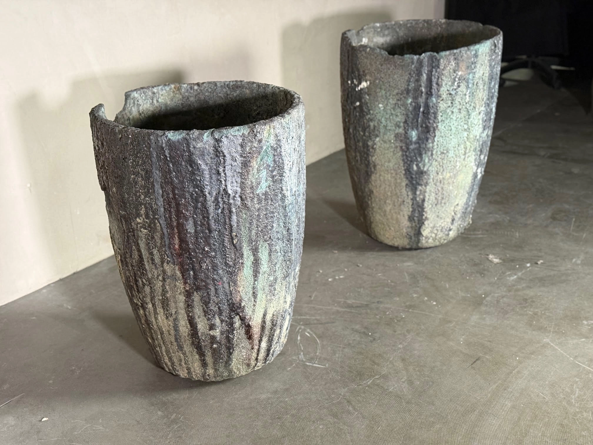 French Antique Large Crucibles - Image 4